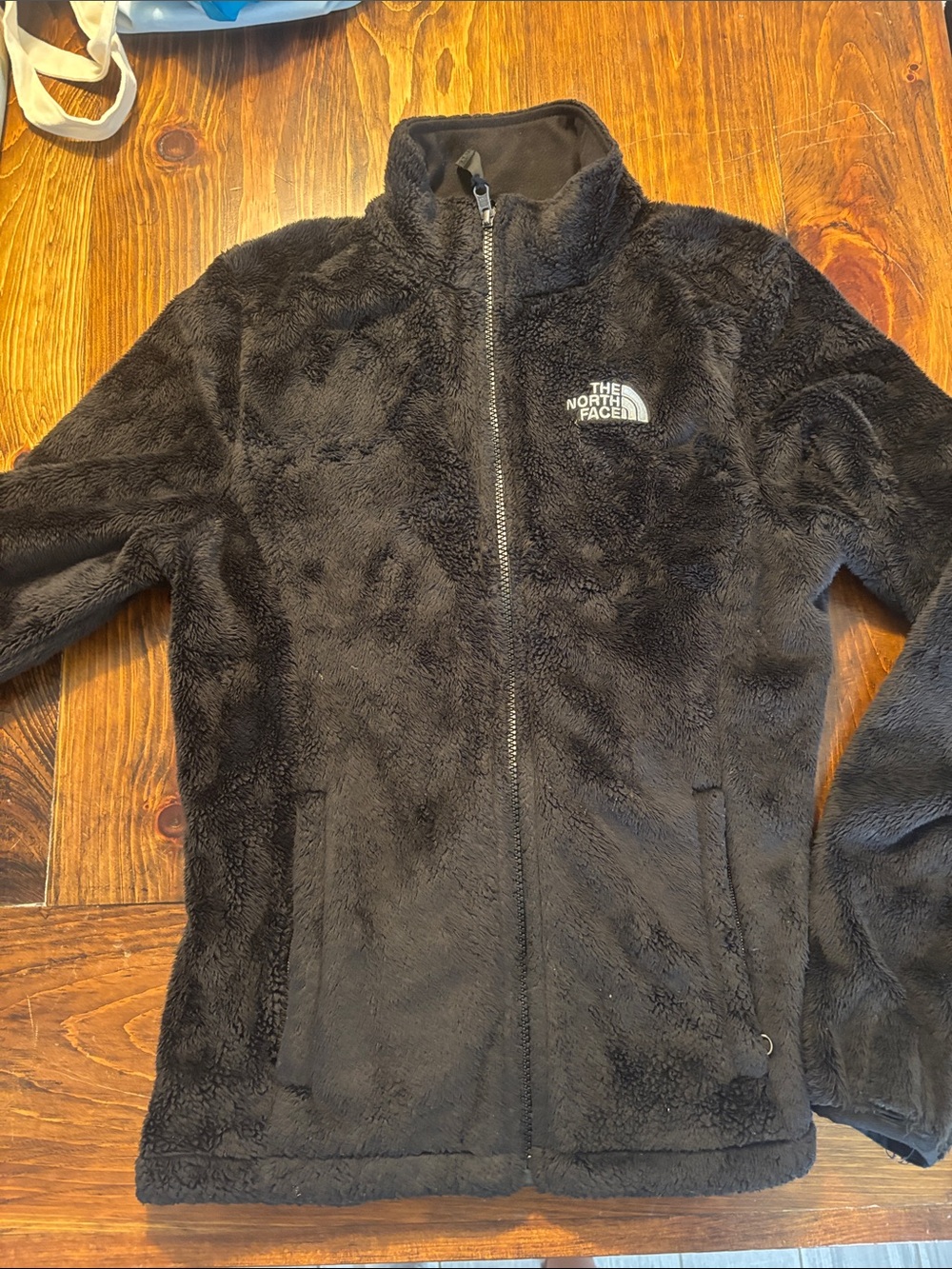 The North Face Black Plush Full-Zip Fleece Jacket